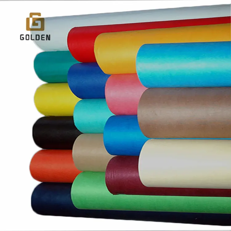 फैक्टरी थोक 10-260 जीएसएम रंगीन स्पनबॉन्ड पीपी गैर बुना गैर बुना चीनी कपड़ा सस्ती कीमत