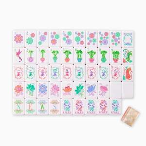 Tuiles de Mahjong en Acrylique Haute Transparence Innovantes de 160 Pièces, Placage Nacre 4 Couches, Anti-Décoloration et Anti-Usure, Optimisées pour le Voyage, Gratuites - Product Image 5