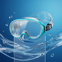 Masque de plongée commercial personnalisé, ovale, pour la pêche sous-marine, à large champ de vision, à faible volume, avec cadre en acier inoxydable, masque de plongée rond