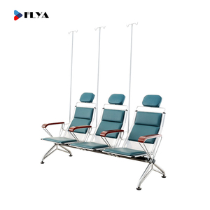 कारखाने की बिक्री प्रत्यक्ष अस्पताल फर्नीचर अस्पताल ट्रांसफ्यूजन चेयर 3-सीटर चमड़े की पंखा कुशन चेयर - Product Image 2