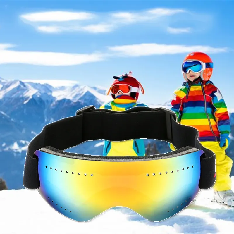 Retro Luxury Anti Fog Wind And Sand Motorcycle Outdoor Sports Professional Glasses Designer Children's Snow Ski Goggles 2023