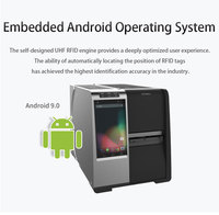 Imprimante et machine d'encodage RFID Android 9.0 2.4G/5G WIFI avec écran tactile haute vitesse en stock pour l'impression d'étiquettes RFID