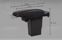 Console centrale de voiture boîte de rangement des accoudoirs USB porte-gobelet avec fonction de montée et de descente boîte des accoudoirs de Console