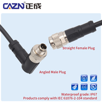 Conector M9 Blindado y Sin Blindaje, Recto y en Ángulo, Macho y Hembra, con Arnés de Cables, Conector Impermeable IP67