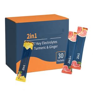 ओम 2-इन-1 हल्दी और अदरक, हल्दी और अदरक पूरक, 7 प्रमुख इलेक्ट्रोलाइट्स - Product Image 1