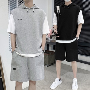 Conjunto de Camiseta Deportiva de Verano para Hombre, Moderna, Casual, de Secado Rápido, Transpirable, Diseño Holgado y Cómodo - Product Image 1