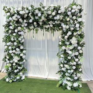 A-FSA020 Arco de Flores Cuadrado con Revestimiento de Tela Artificial, Arco de Rosas de Seda para Boda, Decoración Floral para Fondo de Arco - Product Image 2