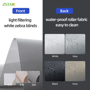 Persianas inteligentes Alexa motorizadas día <span class=keywords><strong>y</strong></span> <span class=keywords><strong>noche</strong></span> cortina enrollable de cebra <span class=keywords><strong>cortinas</strong></span> de tela persianas de ventana de cebra Persianas automáticas - Product Image 6