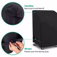 Housse de barbecue imperméable 600D, résistante aux UV, durable, pour Weber Brinkmann, housse de barbecue anti-poussière