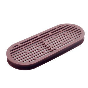 Rejilla de ventilación ovalada de malla transpirable de plástico de doble capa para armario, zapatero, con orificios de disipación de calor - Product Image 1