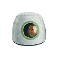Lit pour animaux de compagnie de petite taille, lit chaud pour chat, motif imprimé, pour cochons d'Inde, chinchillas, hamsters, chats, maison d'intérieur