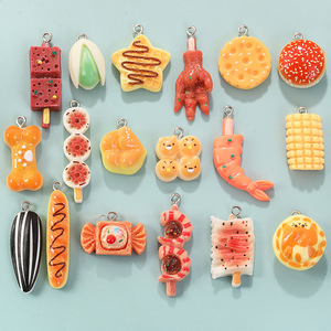 Accessoires de bijoux en résine, pendentifs en forme de pain de maïs, <span class=keywords><strong>graines</strong></span> de <span class=keywords><strong>melon</strong></span>, pendentifs en forme de collations, colliers, bracelets, boucles d'oreilles DIY - Product Image 1