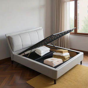 Регулируемые деревянные планки, каркас кровати, прочный металлический каркас кровати, основание, пространство для хранения, платформа, Каркас кровати с пространством для хранения - Product Image 2