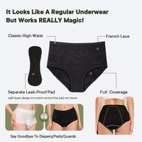 Culottes absorbantes lavables pour l'incontinence, taille haute, respirantes, à séchage rapide, protection anti-fuites, réutilisables, pour femmes