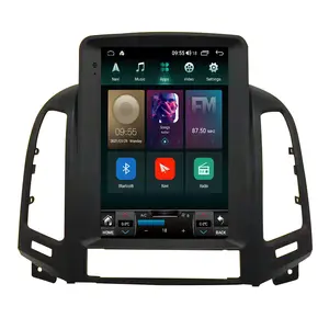 Layar Vertikal Video Mobil Android 11, Radio Mobil GPS Hyundai Santa Fe 2006-2012 IPS DSP 4G LTE