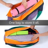 Sacs et sacoches de yoga grande capacité pour femme, sac de yoga en toile extra large avec fermeture éclair intégrale, 3 poches zippées, résistant à l'eau