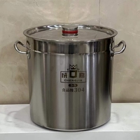 Marmite à soupe multifonctionnelle en acier inoxydable 304, antiadhésive, design moderne et minimaliste, fond composite, compatible avec tous les types de cuisinières