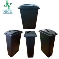 Classification des bouteilles poubelle carrée parc cendrier couvercle conteneur à déchets poubelle en plastique mince