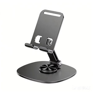 Soporte Giratorio para Teléfono de Aleación de Aluminio, Ajustable y Plegable, para Tablero de Instrumentos y Escritorio, Compatible con iPad y Móviles, Ideal para Grabación de Video - Product Image 2
