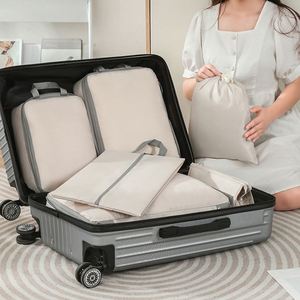 6PCS Set Travel Storage Bag Multifunction Luggage Compression Packing <b>Cubes</b> Travel Organizer Bag Set - Product Image 6