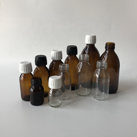 30/60/90/125/150/180/200/250/300/500ml Verre Récipient Pharmaceutique À Base de Plantes Médecine Bouteille W/Inviolable Bouchon À Vis