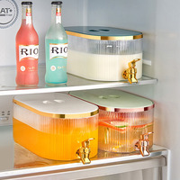 Distributeur de boissons froides en PP avec robinet, bouilloire à eau moderne, serveur de boissons pour fête