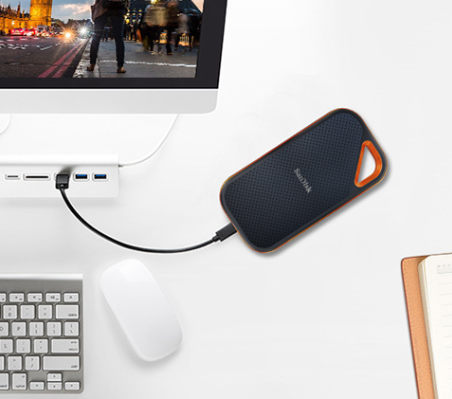 Portable SSD E81 1TB 2TB 4TB  External USB3.2 Laptop New Plastic 2000MB/s Read/Write Speed E81 PSSD for Sandisk