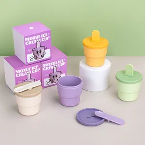 Molde de sorvete de silicone para casa, ferramentas reutilizáveis de fácil liberação, moldes feitos à mão para picolés e picolés