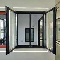 Ventana Abatible Manual Ecológica ZEYI con Diseño Antirrobo y Pantalla Protectora para Uso Residencial