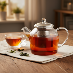 Théière en verre Bredemeijer Minuet 1,2 l avec filtre en acier inoxydable pour la préparation du thé - Product Image 3