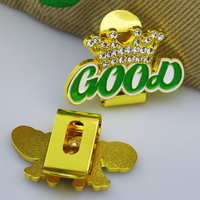 Clips magnétiques personnalisés pour casquettes de baseball en métal avec logo mexicain, marqueurs de balle de golf, fabriqués sur mesure par le fabricant
