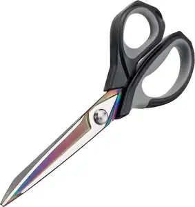 高档织物剪刀9.5英寸重型剪刀通用钛涂层锻造不锈钢缝纫剪刀