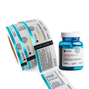 Tùy chỉnh bổ sung chai nhãn kim loại lá Sticker không thấm nước dính in ấn sản phẩm dinh dưỡng Jar bao bì nhãn - Product Image 1