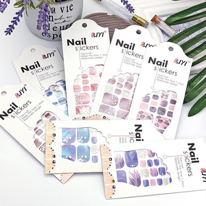 Factory OEM/Wholesale Colorful Design Gel Polish Foot Toe Nail Wraps Stickers For Toe Nail Beauty