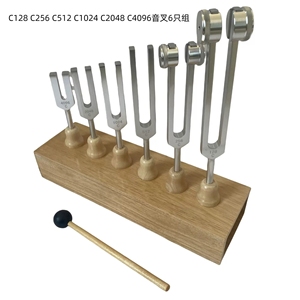 Kit d'Diapasons de Résonance en Gros C128 C256 C512 C1024 C2048 C4096, Kit d'Accordage avec Boîte de Résonance en Bois pour l'Enseignement Scolaire - Product Image 2