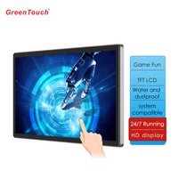 Monitor Industrial Interactivo Capacitivo Multitáctil de 32 Pulgadas con Sistema 3M, Pantalla Táctil HD MI para Kiosco Autoservicio