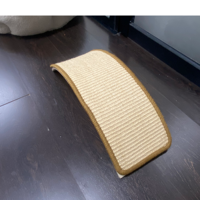 Griffoir incurvé pour chat en carton ondulé, planche à gratter OEM ODM avec logo personnalisé, tapis de griffage pour affûter les griffes de chat, vente en gros