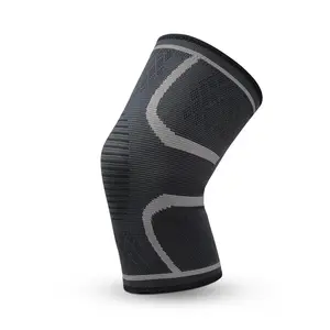 Logo personnalisé tricoté en néoprène compression soutien de basket-ball cheville genouillère/genouillère pour homme femme Fitness sport course
