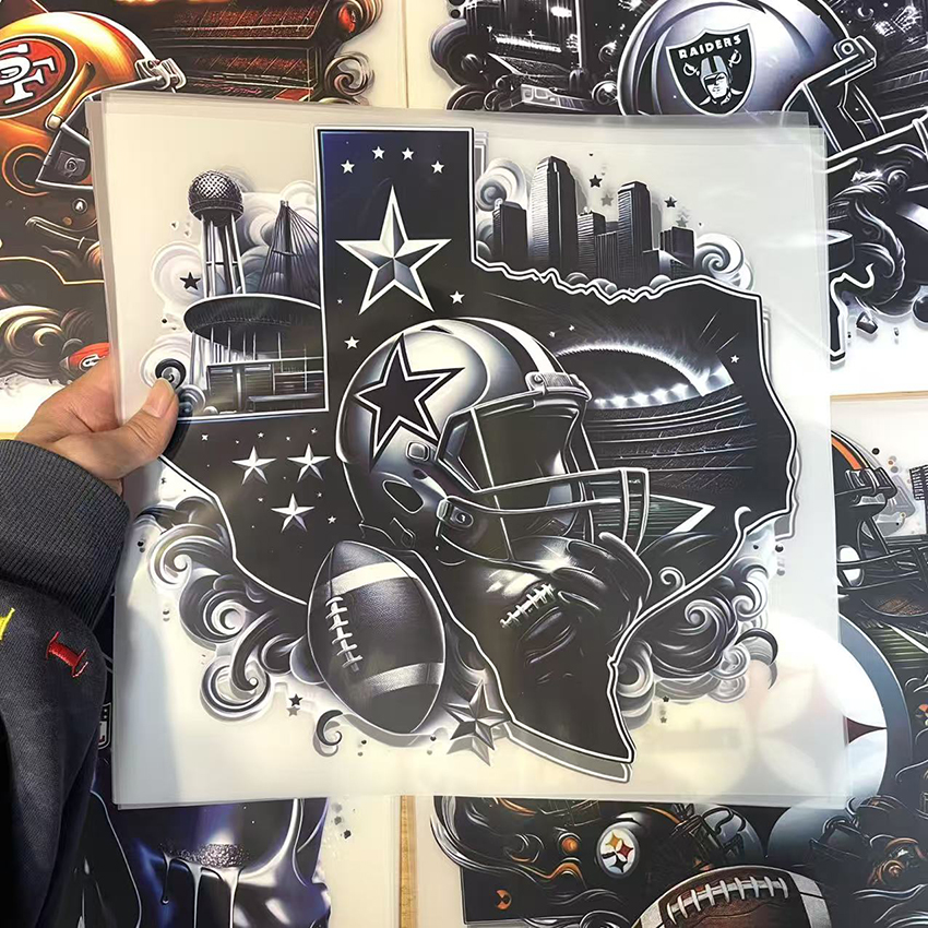 High-quality CustomizationNFL Teams Dtf Transfers Iron-on Heat Transfer Vinylgarment Heat Transfer Printing