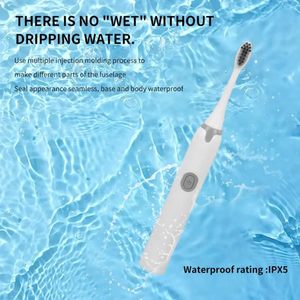 Brosse à dents électrique à manche en plastique pas cher avec poils souples pour usage domestique, prête à être expédiée - Product Image 2