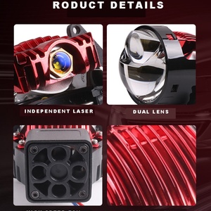 <b>LED</b> Projector Lens Hi Lo Laser Beam 65W 5500K 3.0 Inch Bi DC 9-16V LK7 Bi <b>Led</b> Laser Projector Headlight - Product Image 2