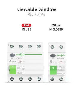 TONGOU 4P 63A 30mA 300mA DINレールサーキットブレーカー10KARCCBRCDタイプ<span class=keywords><strong>B</strong></span>残留電流保護10KAサーキットブレーカー - Product Image 4