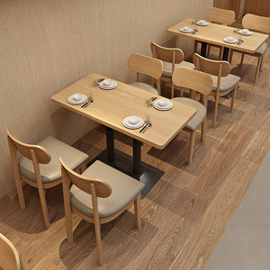 Juego de Mesa y Sillas de Comedor Modernas para Hotel, Cafetería, Pizzería, Restaurante, Sofá y Sillas con Respaldo - Product Image 6