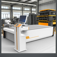 Carton cnc automatique feuille de papier ondulé stylo écriture demi et traceur de contour complet motif à plat