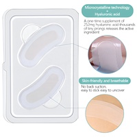 Patchs Oculaires Dissolvants à l'Acide Hyaluronique OEM Marque Privée, Micro-aiguilles Raffermissantes Hydratantes Anti-rides, Masque Sous les Yeux Vente en Gros ODM