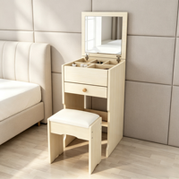 Ensemble de meuble-lavabo autoportant moderne et minimaliste, durable, avec armoire de rangement intégrée pour petits espaces, chambres et dressing