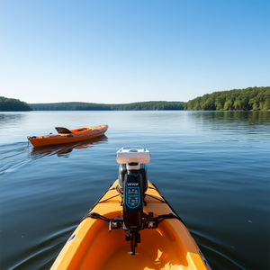 Motor eléctrico de arrastre Vevor de 36 pulgadas, 8 velocidades, 24V, fueraborda para kayaks con indicador de batería - Product Image 2