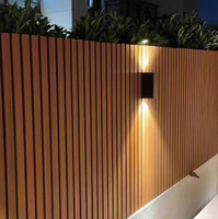 Planches de bois décoratives modernes WPC de haute qualité, panneaux acoustiques absorbants le son, imperméables, revêtement mural en bois