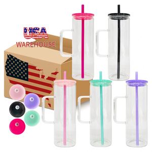 Paquete de 25 Tazas de Vidrio Transparente de Borosilicato de Alta Calidad para Sublimación, 20 oz, para Impresión Personalizada - Product Image 1