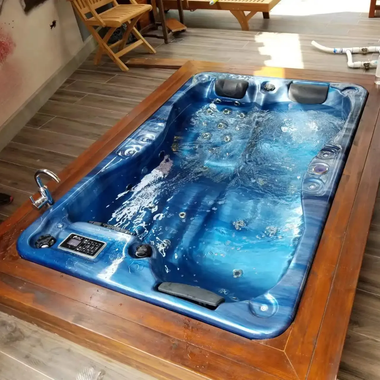 Lujosa bañera de hidromasaje Whirlpool bañeras de interior bañera de hidromasaje al aire libre